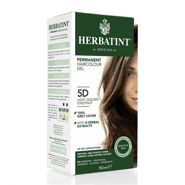 Herbatint Haarfarbegel 5d Helles Gold Braun 150мл