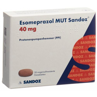 Эзомепразол МУТ Сандоз 40 мг 28 таблеток покрытых оболочкой