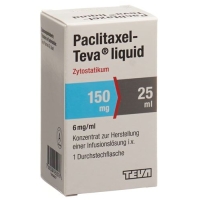 Паклитаксел Тева Ликвид инфузионный концентрат 150 мг / 25 мл флакон 25 мл