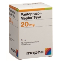 ПАНТОПРАЗОЛ МЕФА ТЕВА ФІЛЬМТАБЛ 20 МГ ДС