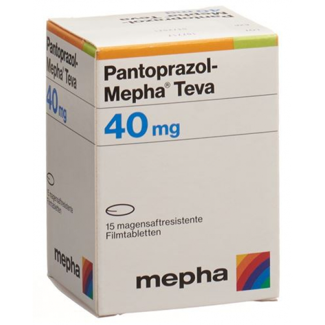 Пантопразол Мефа Тева 40 мг 15 таблеток покрытых оболочкой