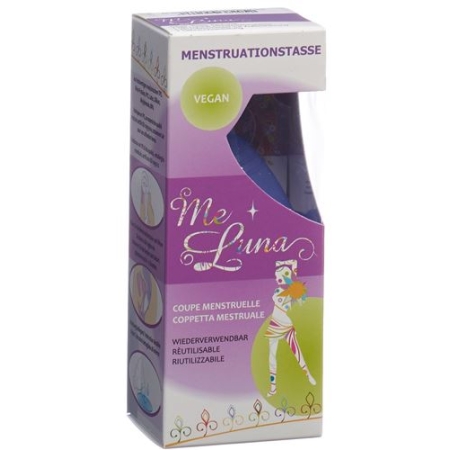 Menstrual Cup Me Luna Sport Shorty M Ring Blue-Violet