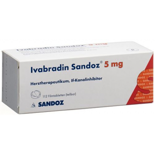 Ивабрадин Сандоз 5 мг 112 таблеток покрытых оболочкой