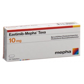 Эзетимиб Мефа Тева 10 мг 28 таблеток