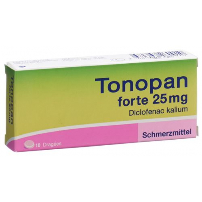 Тонопан Форте 25 мг 10 драже