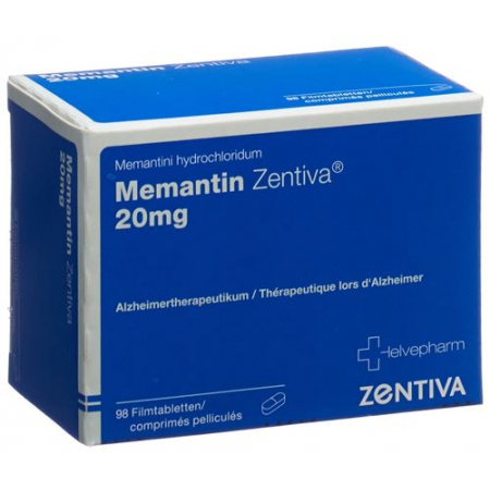 Мемантин Зентива 20 мг 98 таблеток покрытых оболочкой 