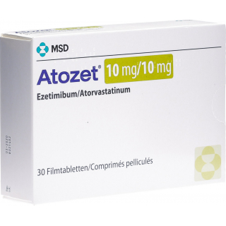 Атозет 10/10 мг 30 таблеток покрытых оболочкой