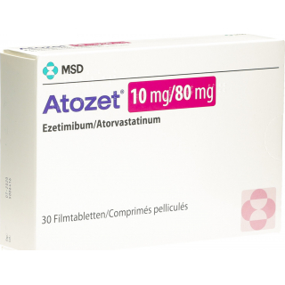 Атозет 10/80 мг 30 таблеток покрытых оболочкой
