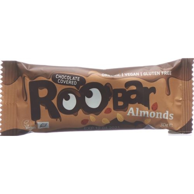 Шоколадна плитка Roobar з мигдалем 30 г