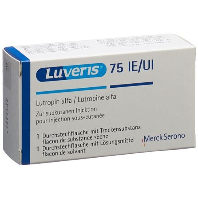 Luveris Dry Sub 75 МЕ с проникновением растворителя 10 шт.