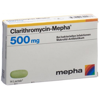 Clarithromycin Mepha Lactab 500mg 30 Stück