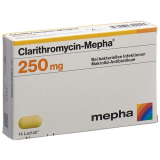 Clarithromycin Mepha Lactab 250mg 20 Stück