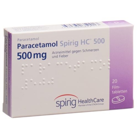 Paracetamol Spirig HC Filmtabl 500 мг Ds 100 шт