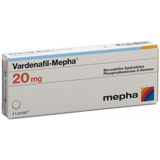 Vardenafil Mepha Lactab 20mg 12 Stück