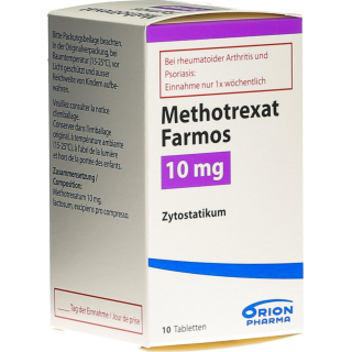 Метотрексат Фармос 10 мг 10 таблеток