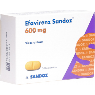 Эвафиренз Сандоз 600 мг 30 таблеток покрытых оболочкой