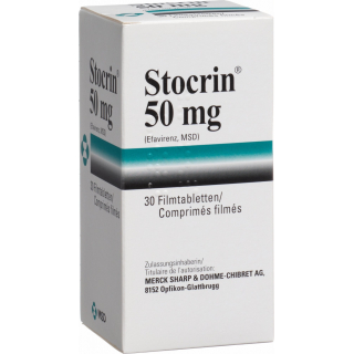 Стокрин 50 мг 30 таблеток покрытых оболочкой