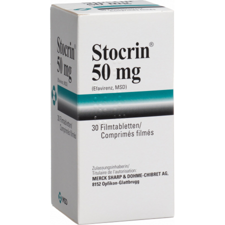 Стокрин 50 мг 30 таблеток покрытых оболочкой