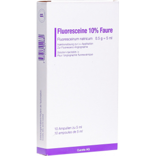 Флуоресцеин Форе раствор для инъекций 10% 10 ампул по 5 мл