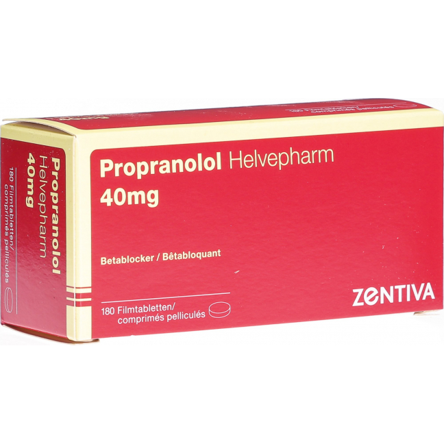 Пропранолол Хелвефарм 40 мг 180 таблеток