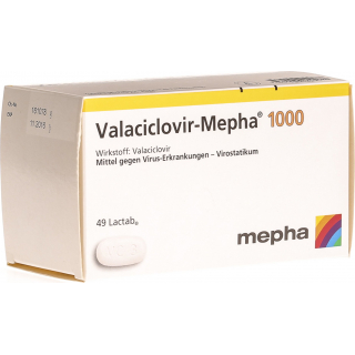 Валацикловир Мефа 1000 мг 49 таблеток покрытых оболочкой