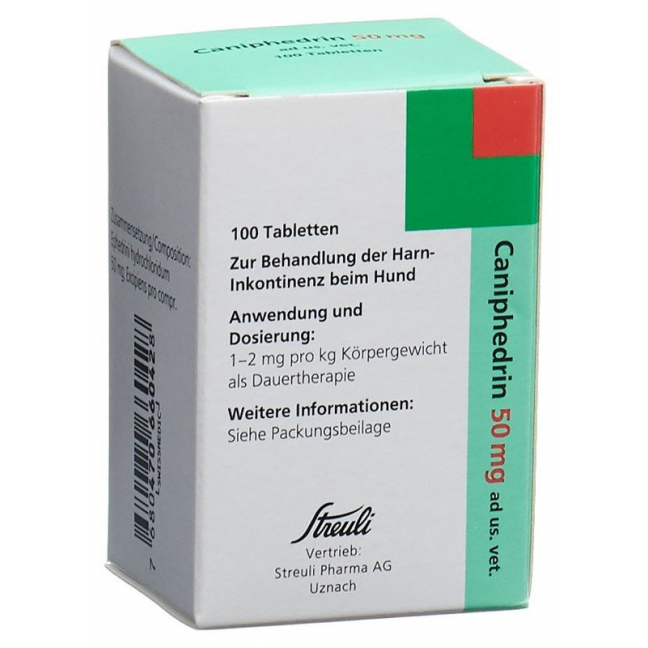 Канифедрин ветеринарный 50 мг 100 таблеток