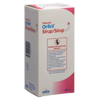 Орфирил сироп 300 мг / 5 мл флакон с адаптером и дозирующим шприцем 250 мл 