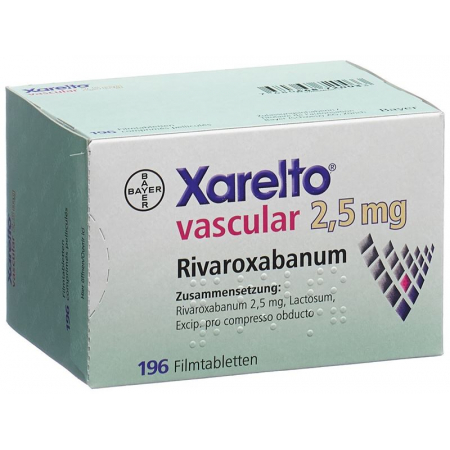 Ксарелто Васкулар 2,5 мг 196 таблеток покрытых оболочкой