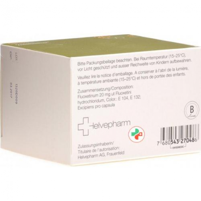 Флуоксетин Хелвефарм 20 мг 100 капсул