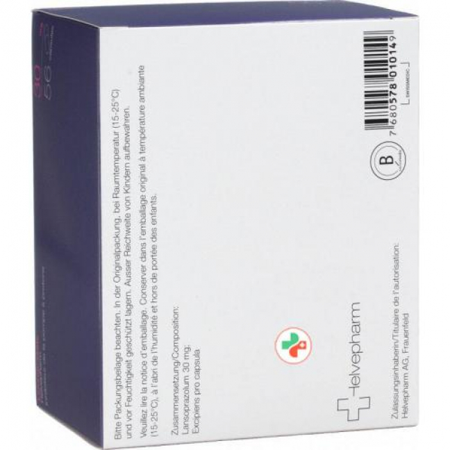 Лансопразол Хелвефарм 30 мг 56 капсул