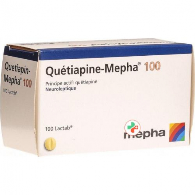 Кветиапин Мефа 100 мг 100 таблеток покрытых оболочкой 
