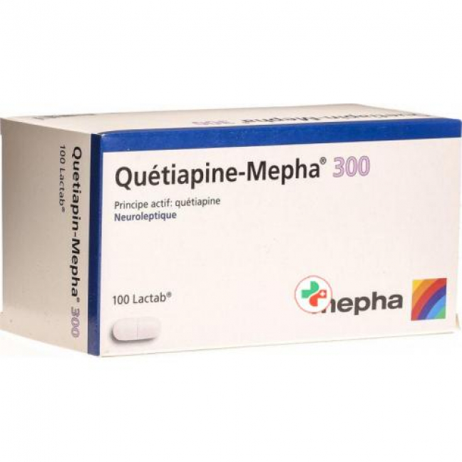 Кветиапин Мефа 300 мг 100 таблеток покрытых оболочкой 
