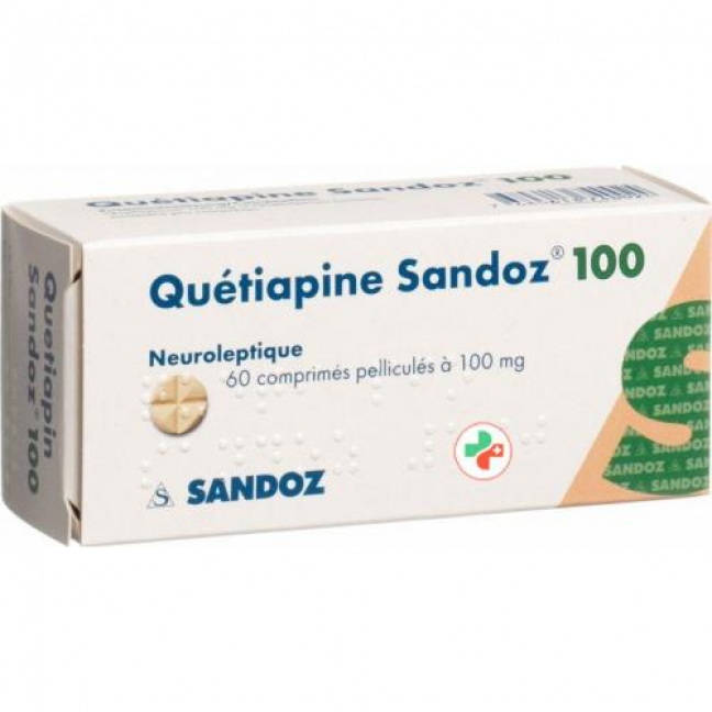 Кветиапин Сандоз 100 мг 60 таблеток покрытых оболочкой 