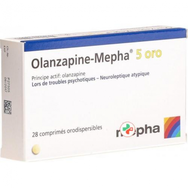 Оланзапин Мефа Oро 5 мг 28 ородиспергируемых таблеток
