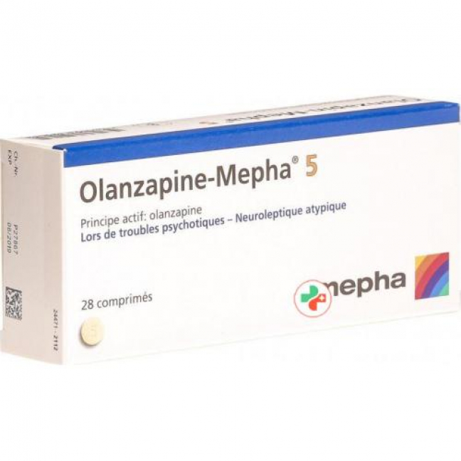 Оланзапин Мефа 5 мг 28 таблеток
