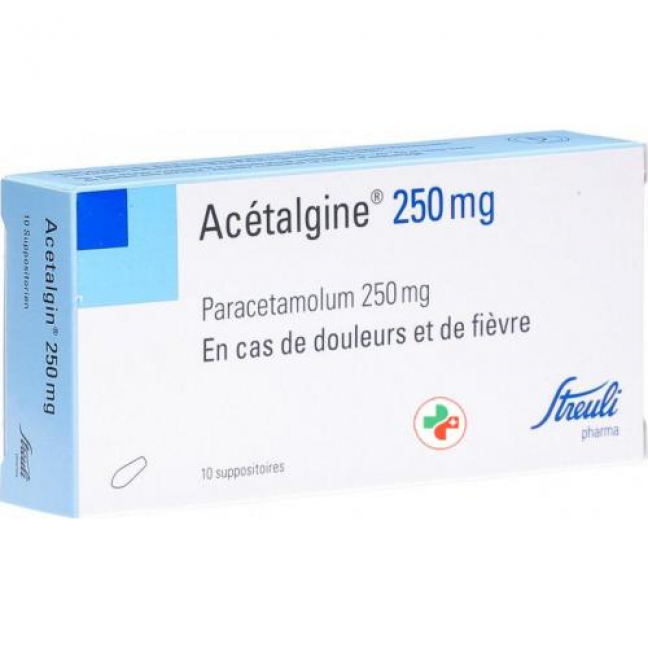 Ацеталгин 250 мг 10 суппозиториев