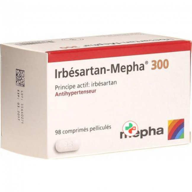 Ирбесартан Мефа 300 мг 98 таблеток покрытых оболочкой