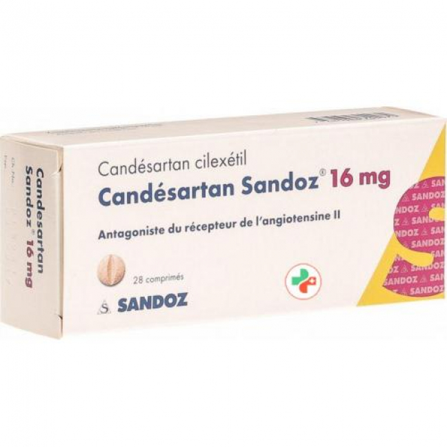 Кандесартан Сандоз 16 мг 28 таблеток 