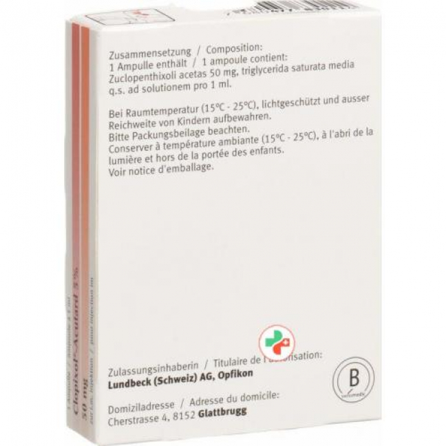 Клопиксол Акутард раствор для инъекций 50 мг/мл ампула 1 мл