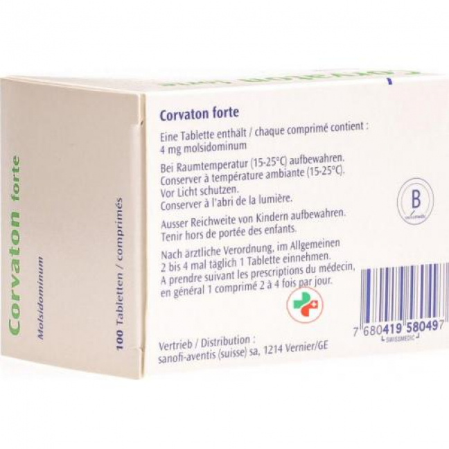 Корватон Форте 4 мг 100 таблеток