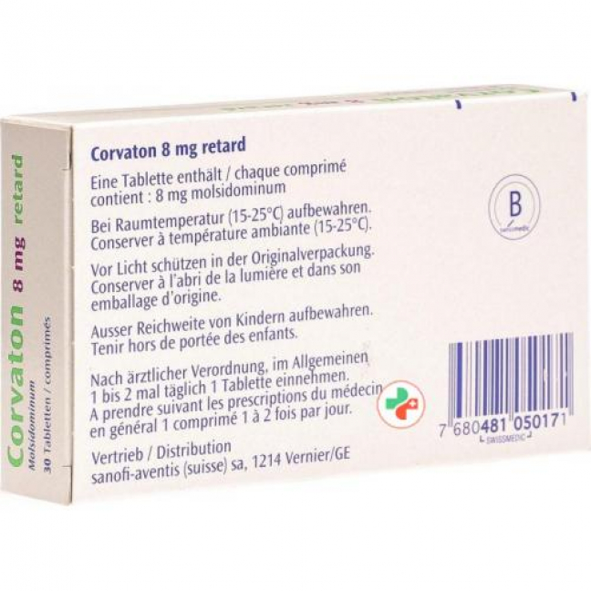 Корватон Ретард 8 мг 30 таблеток 