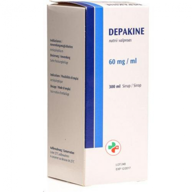 Депакин сироп 60 мг/мл флакон 300 мл