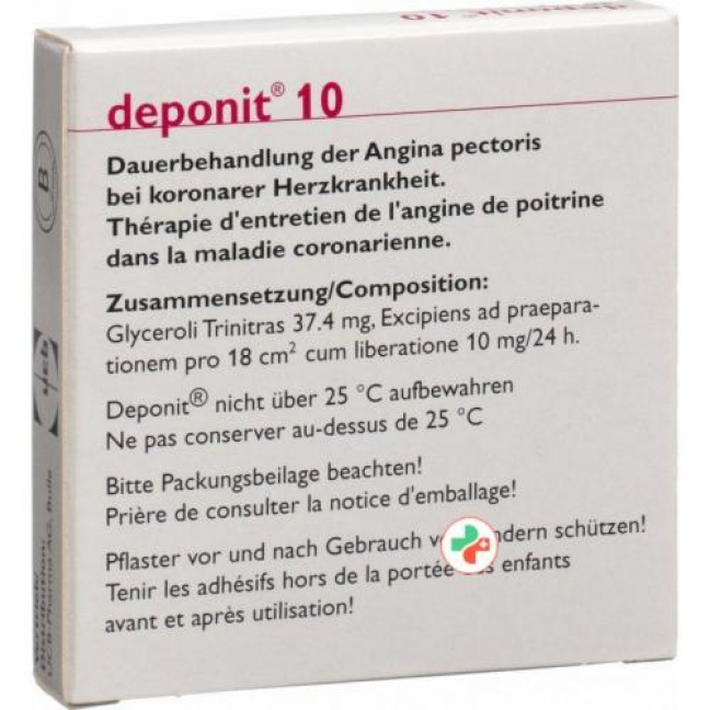 Депонит 10 мг / 24 часа 10 пластырей