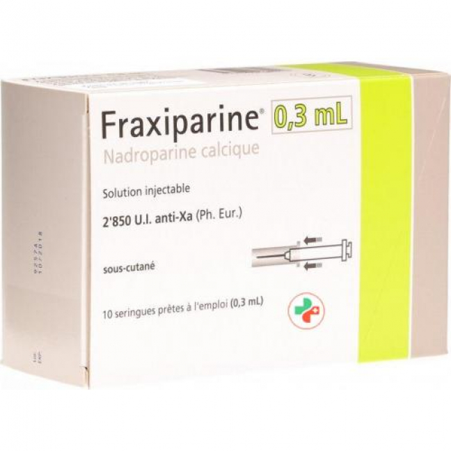 Фраксипарин 0,3 мл 10 предварительно заполненных шприцев по 0,3 мл