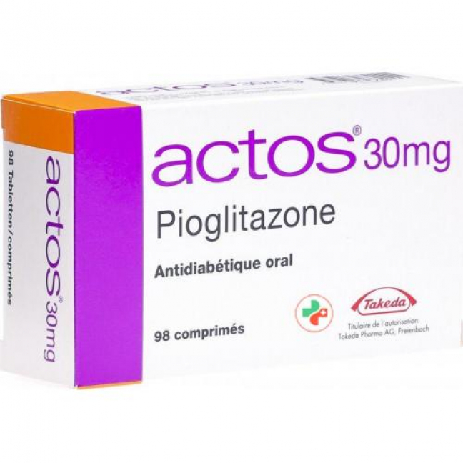 Актос 30 мг 98 таблеток 