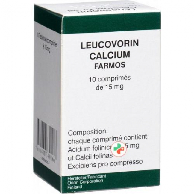 Лейковорин Кальций Фармос 15 мг 10 таблеток