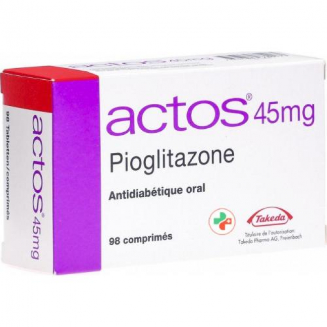 Актос 45 мг 98 таблеток