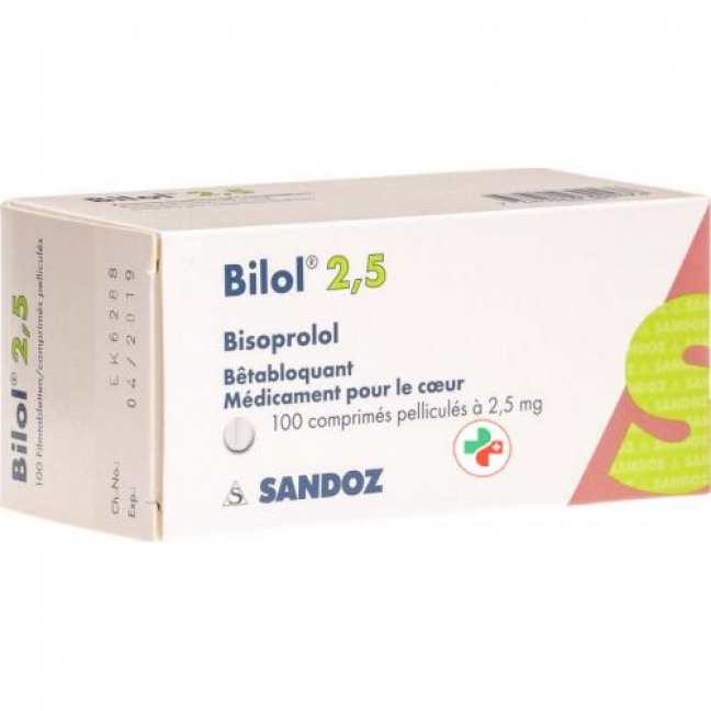 Bilol 2.5 mg 100 filmtablets