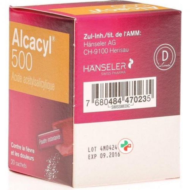 Алькацил 500 растворимый порошок гранулированный  20 пакетиков