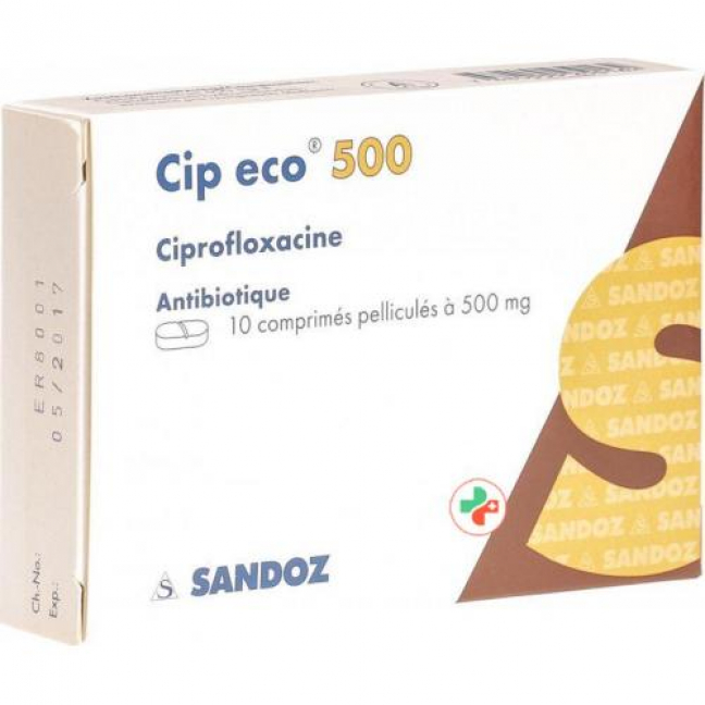 Цип Эко 500 мг 10 таблеток покрытых оболочкой